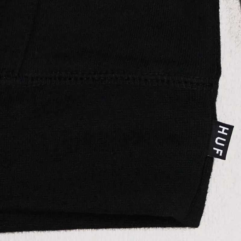 Huf Box Logo Tie Dye Hoodie Black-1