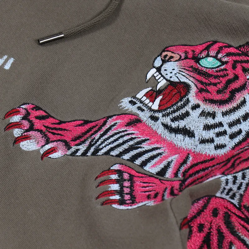 Maharishi Tiger Invasion Hoodie Maha Olive-5