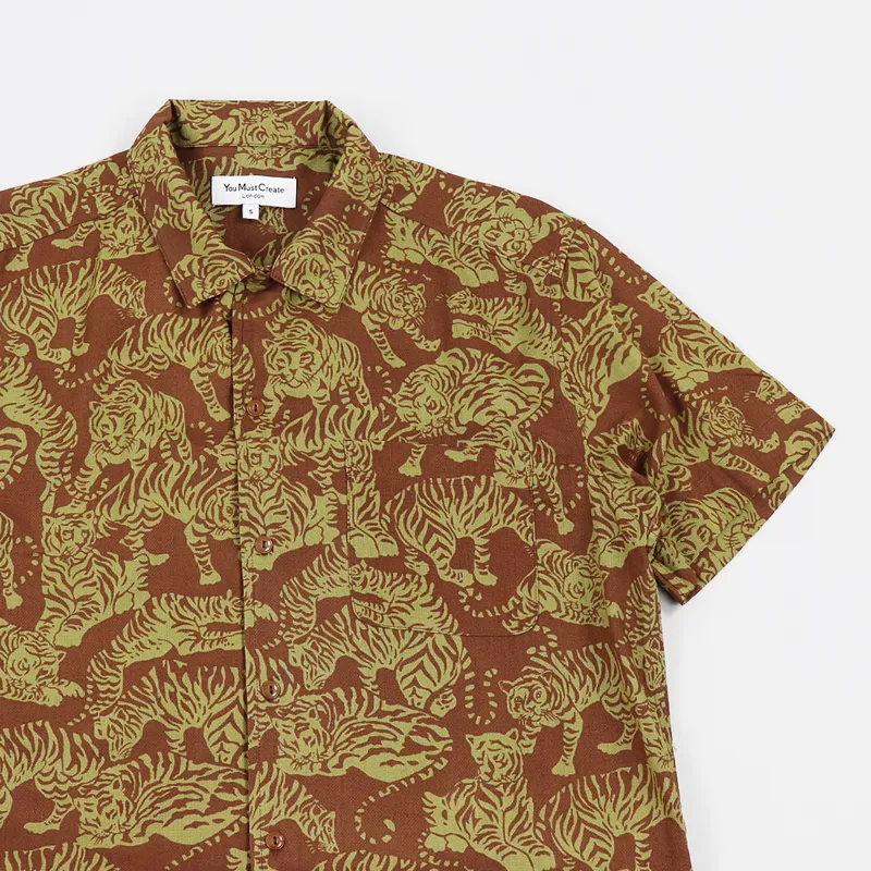 You Must Create Tiger Malick Shirt Brown-2