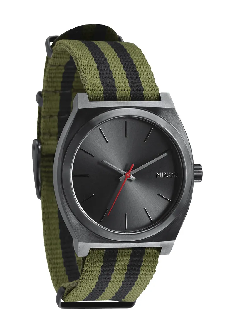Nixon Time Teller Watch - Surplus Green and Black Nylon