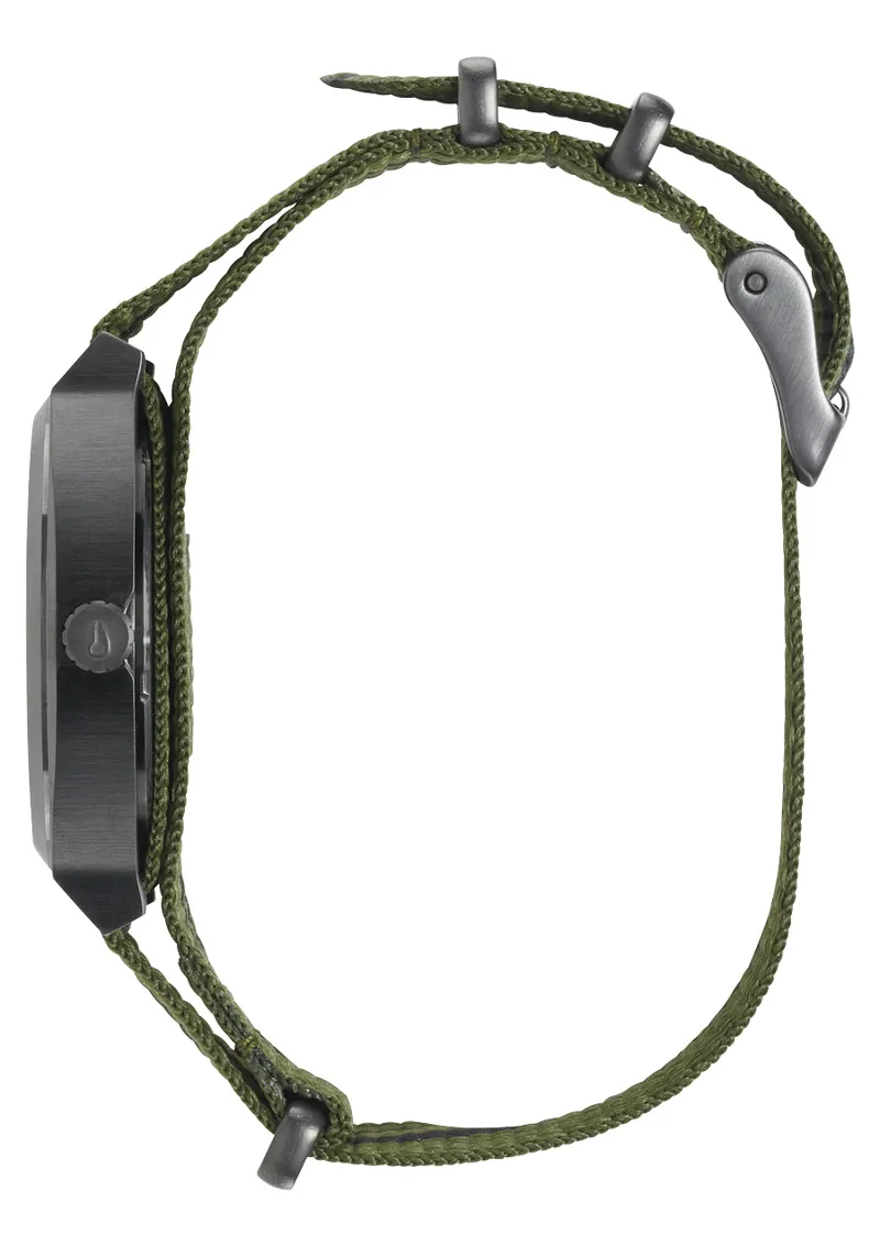 Nixon Time Teller Watch - Surplus Green and Black Nylon-1
