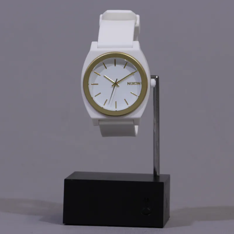 Nixon Time Teller P Watch White Gold Ano-1