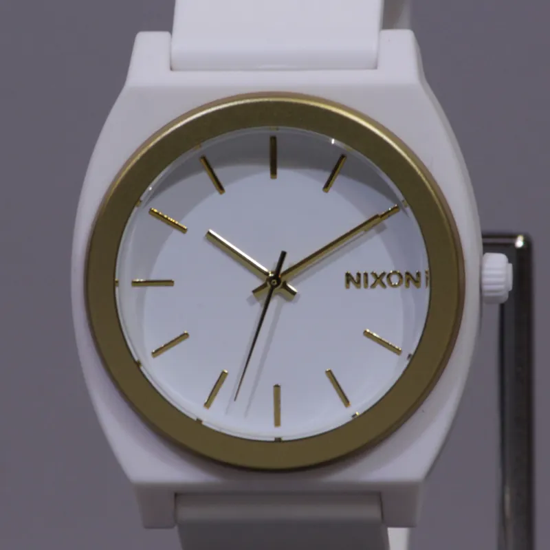 Nixon Time Teller P Watch White Gold Ano-2
