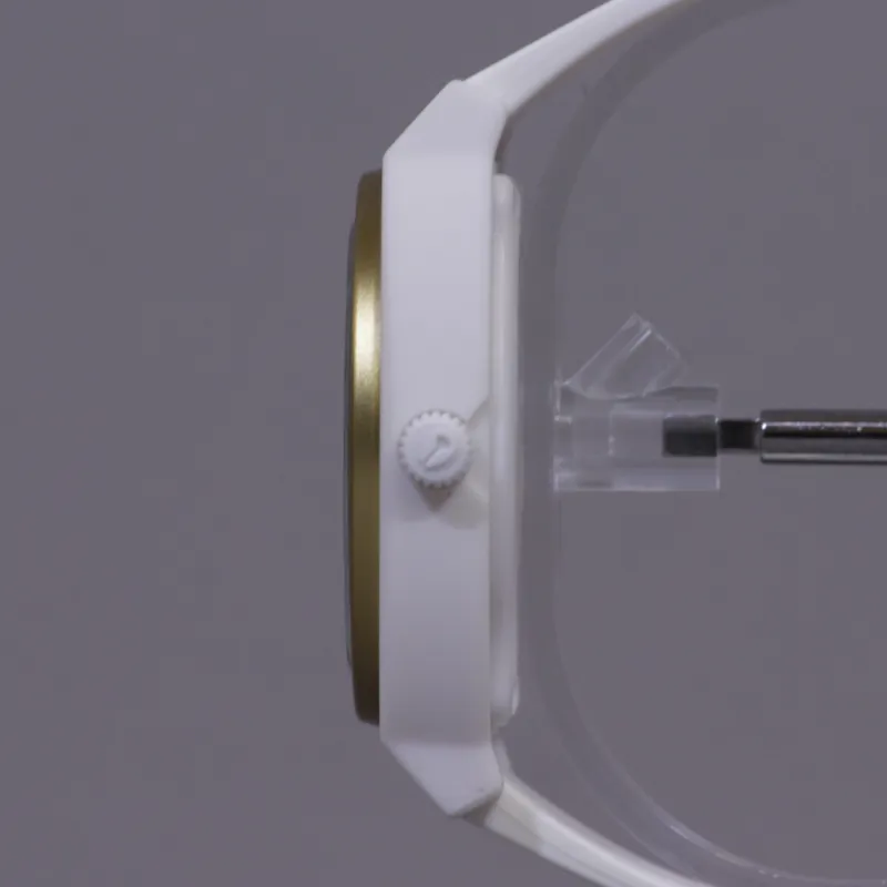 Nixon Time Teller P Watch White Gold Ano-3