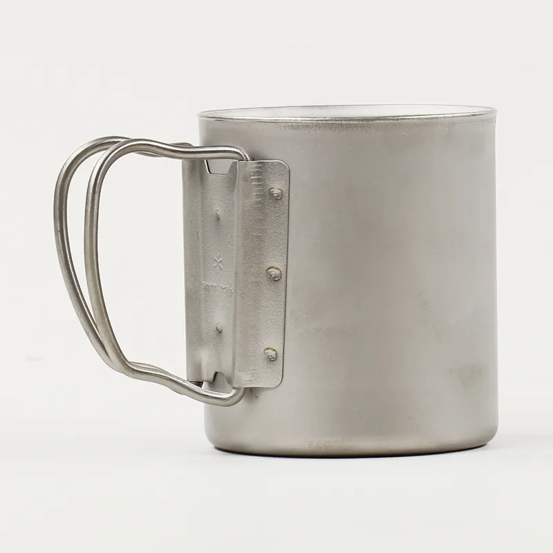 Snow Peak Camping Metallic Titanium Double Wall Cup 300ml Mug