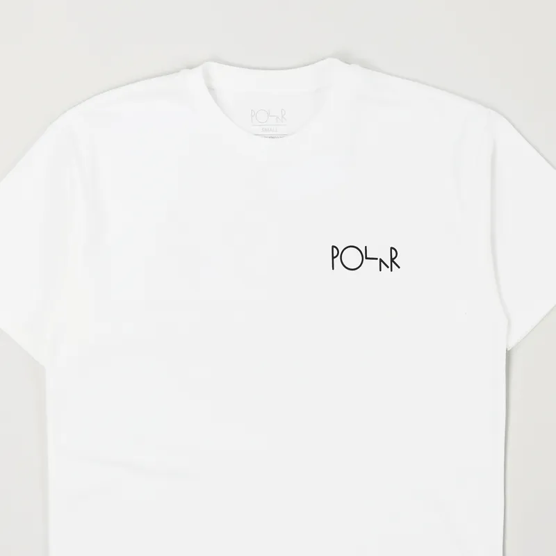Polar Skate Co. TK Fill Logo T Shirt White-2