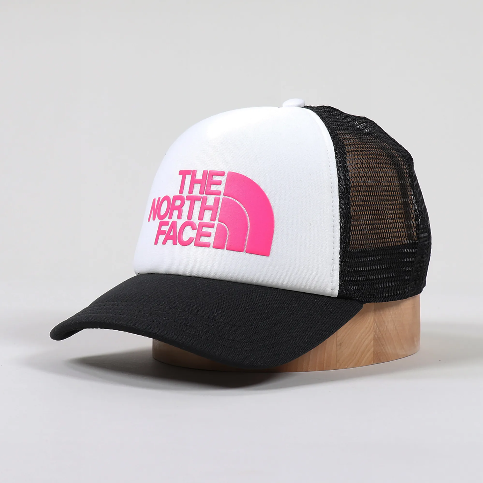 The North Face Logo Trucker Cap White Pink - Main Image