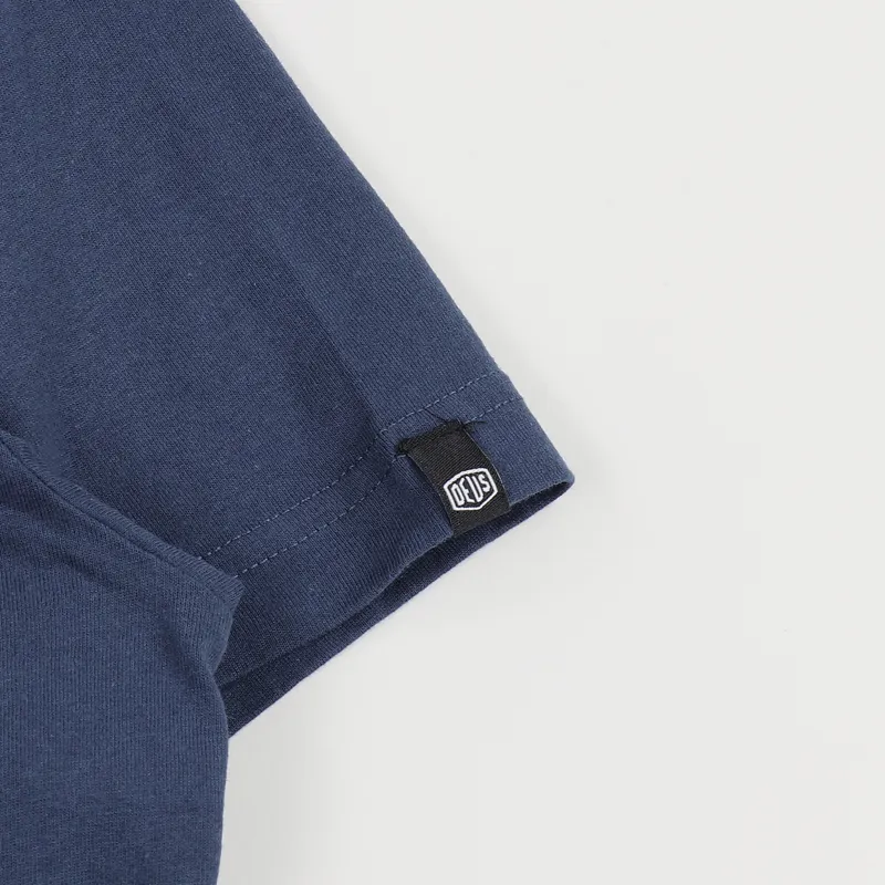 Deus Ex Machina Tokyo Address T Shirt Navy Blue-4