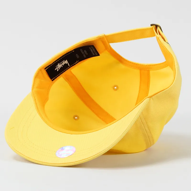 Stussy Tonal Stock Low Cap Yellow-3