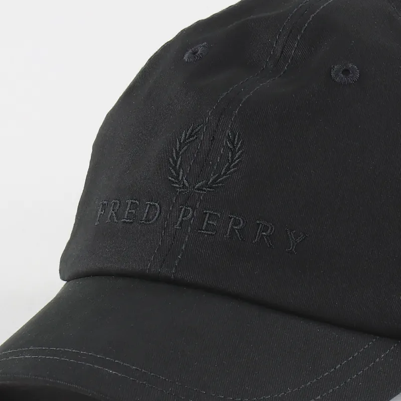 Fred Perry Tonal Tennis Cap Black-1