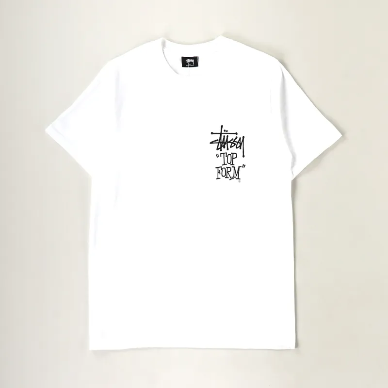 Stussy Top Form T Shirt White