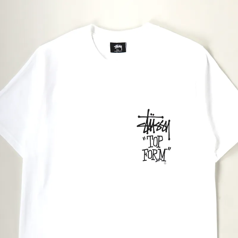 Stussy Top Form T Shirt White-1