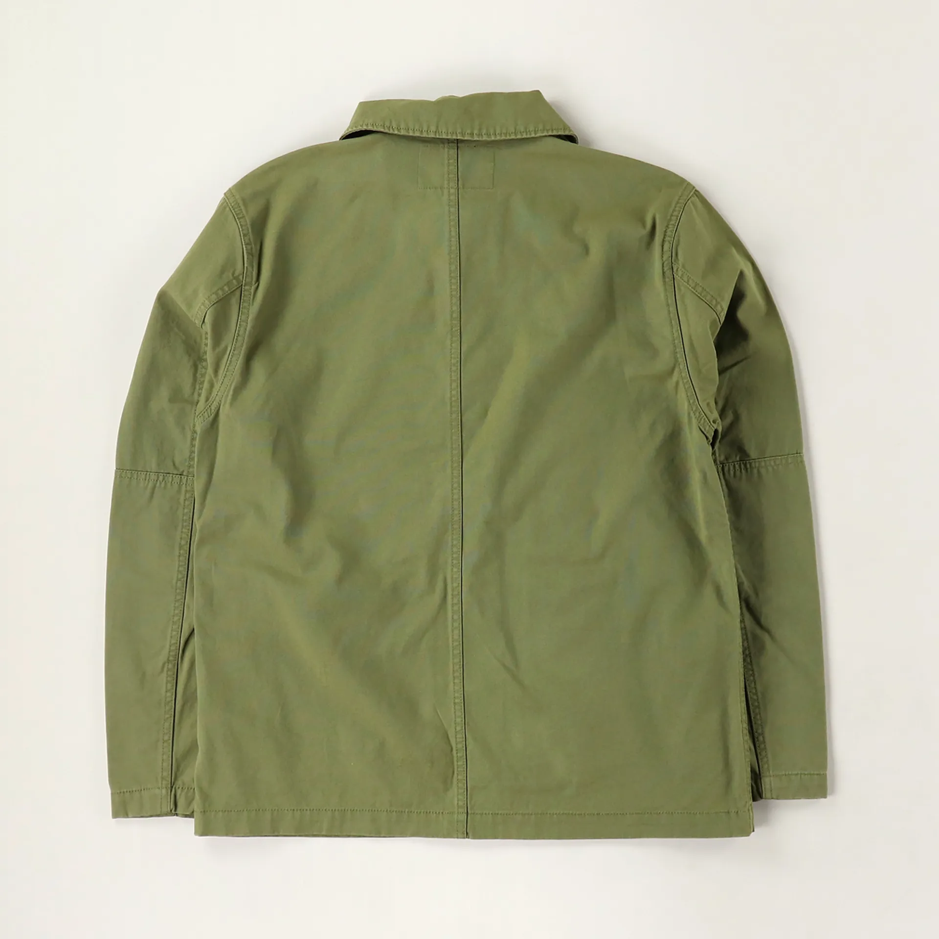 Stussy Mens Torque Chore Workwear Logo Jacket Olive Green