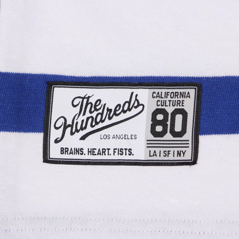 The Hundreds Town Long Sleeve Stripe T Shirt Blue-2