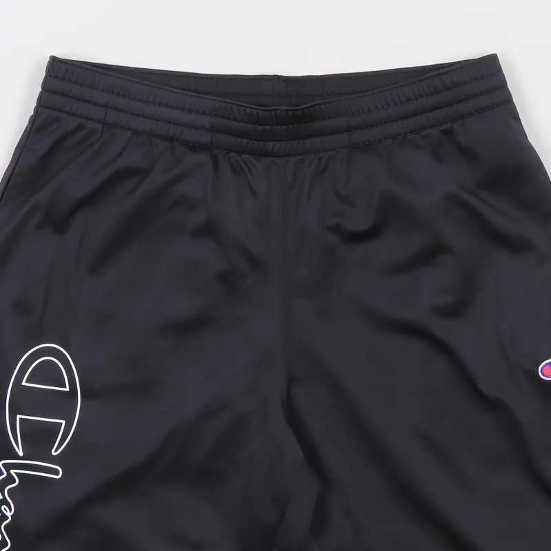 Champion Colour Block Hooded Tracksuit Black White-6