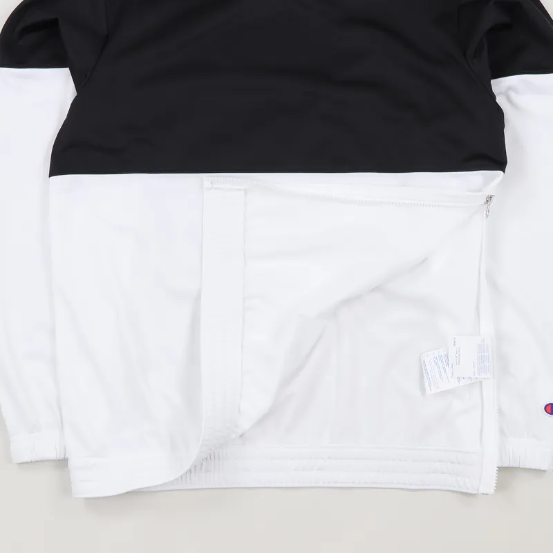 Champion Colour Block Hooded Tracksuit Black White-3