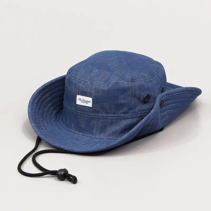 The Hundreds Mens Trade Safari Bushtucker Bucket Hat Navy Camo