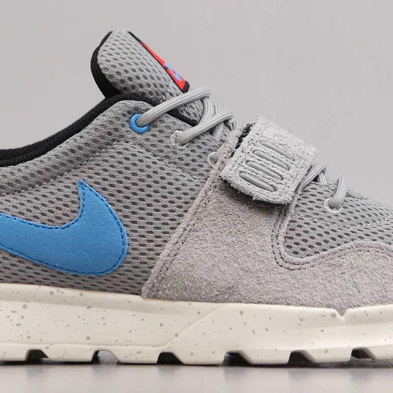 Nike SB Trainerendor Shoes Base Grey Vivid Blue-2