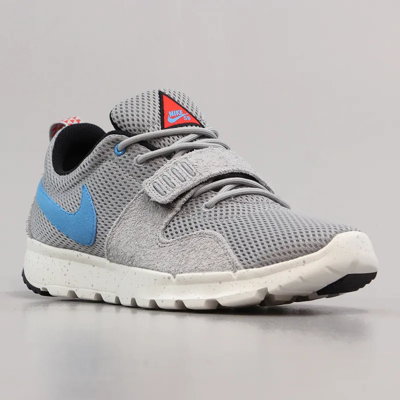 Nike SB Trainerendor Shoes Base Grey Vivid Blue-4