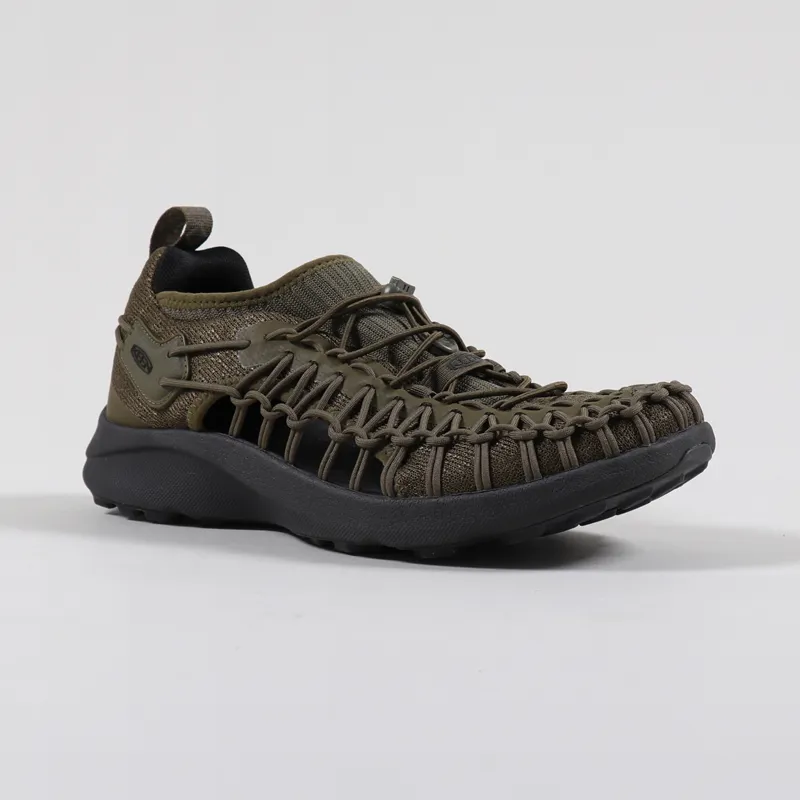 靴 KEEN UNEEK SNK DARK OLIVE/BLACK 26 cm Keen Outdoor Mens Sandals Uneek SNK Shoes Dark Olive Green Black