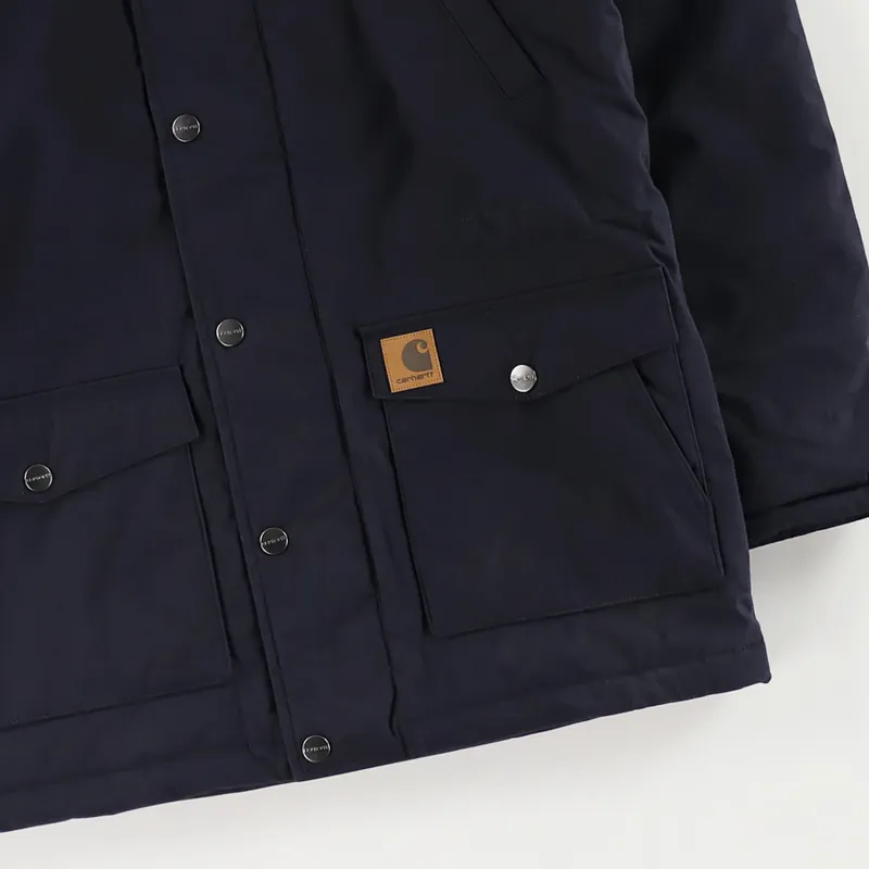 Carhartt WIP Trapper Parka Dark Navy Black-3