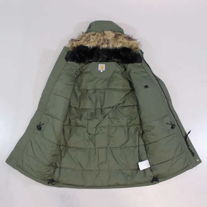 Carhartt Trapper Parka Jacket Glade Green Black-4