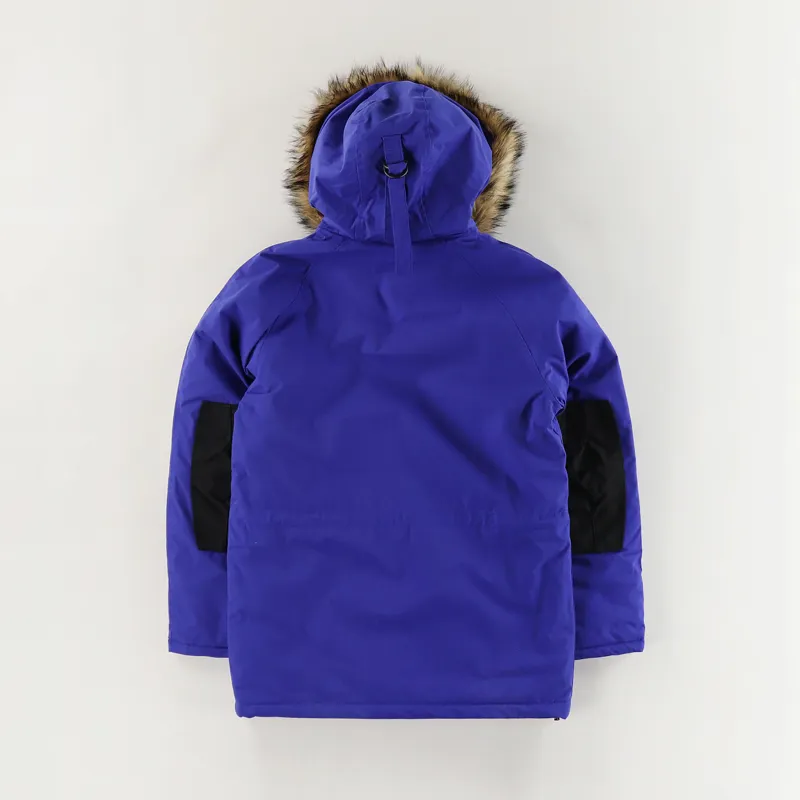 Carhartt WIP Trapper Parka Thunder Blue Black-4