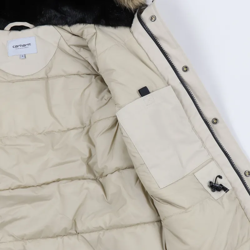 Carhartt WIP Trapper Parka Jacket Wall Black-4