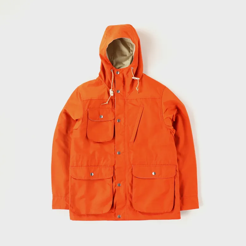 Battenwear NYC Mens Heritage Travel Shell Parka Jacket Orange