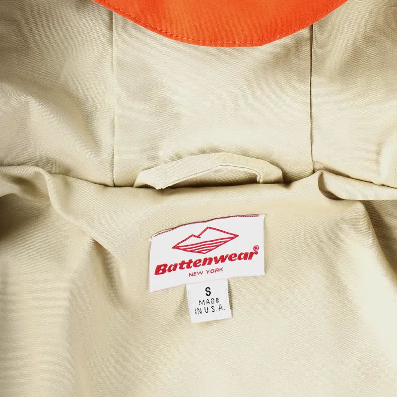 Battenwear Travel Shell Parka Orange-4
