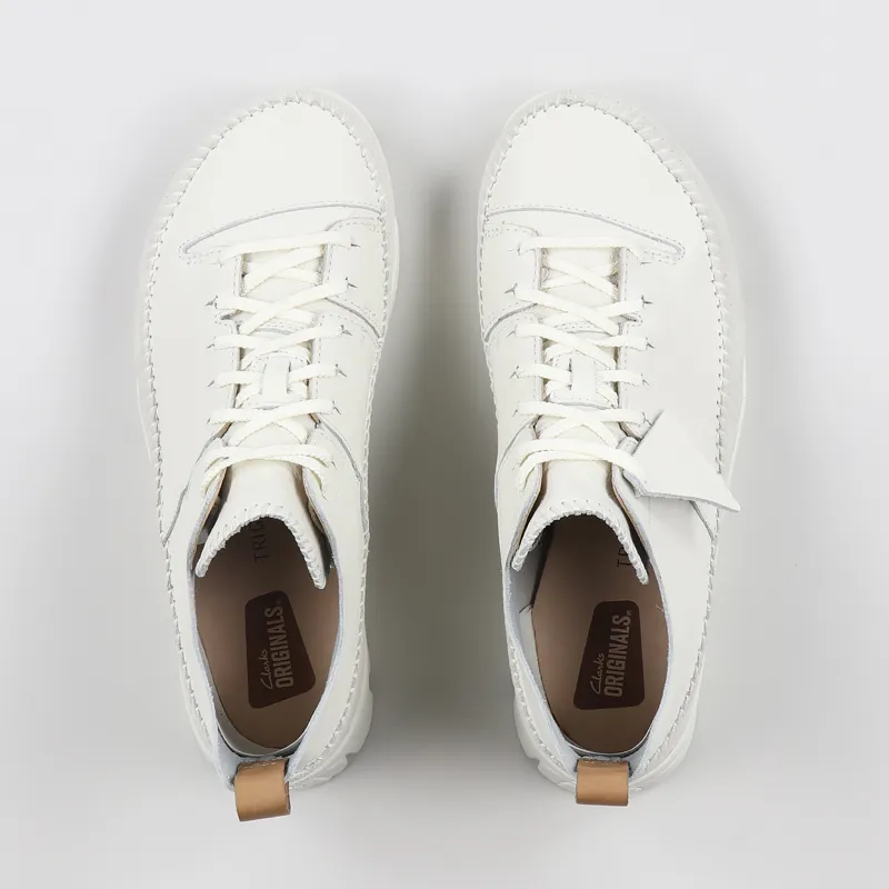 Clarks Originals Trigenic Flex Shoes White Leather-7