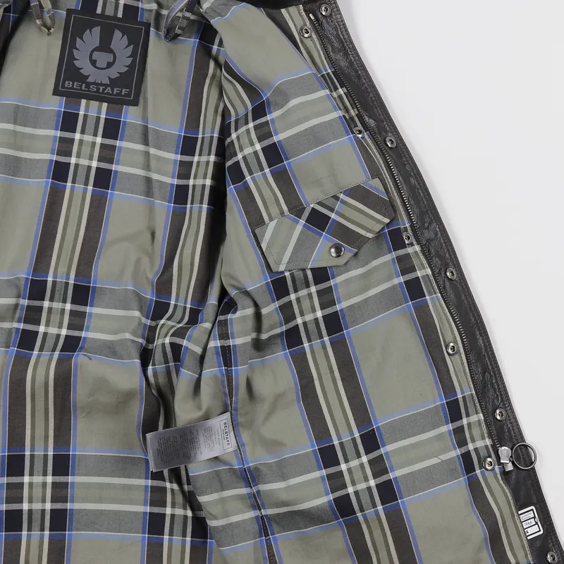 Belstaff Trialmaster Panther Jacket Black Brown Leather-5