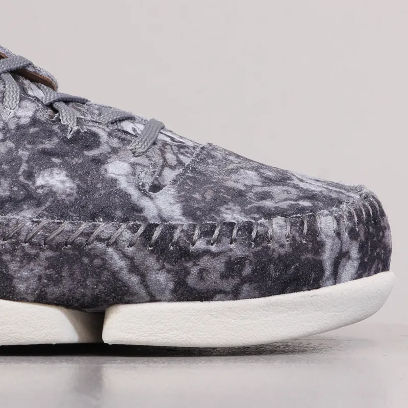 Clarks Originals Trigenic Flex Shoes Storm Nubuck Grey Blue-3