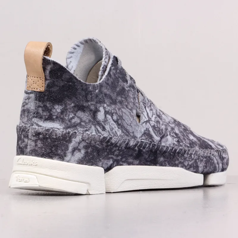 Clarks Originals Trigenic Flex Shoes Storm Nubuck Grey Blue-5