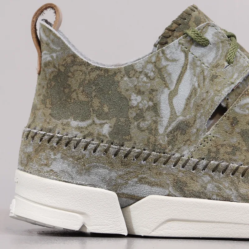 Clarks Original Trigenic Flex Shoes Truffle Nubuck Green-1