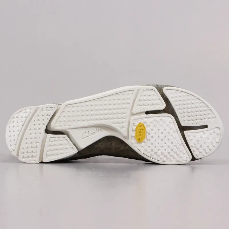 Clarks Original Trigenic Flex Shoes Truffle Nubuck Green-6