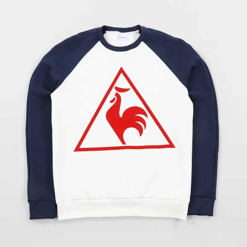 Le Coq Sportif Tricolore LF Tennis Crew Sweatshirt Marshmallow