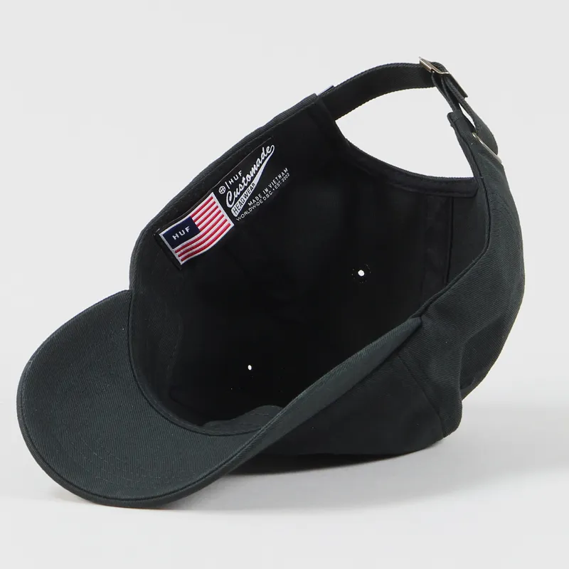 Huf Triple Triangle Curved Dad Cap Black-3