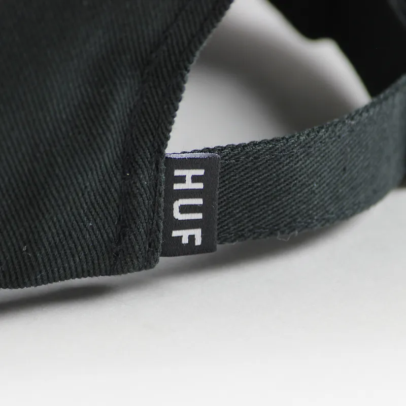 Huf Triple Triangle Curved Dad Cap Black-4