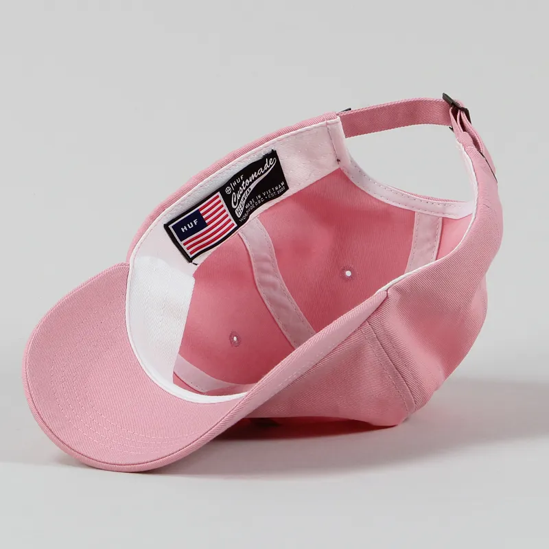 Huf Triple Triangle Curved Dad Cap Pink-2