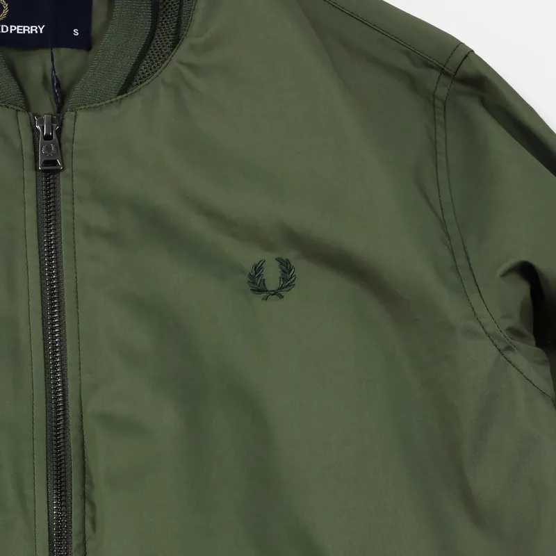 Fred Perry Tramline Bomber Jacket Olive Drab-1