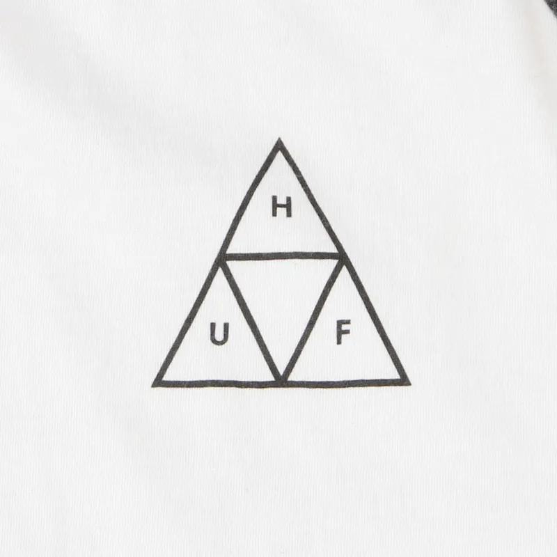Huf Triple Triangle Raglan T Shirt Charcoal-1