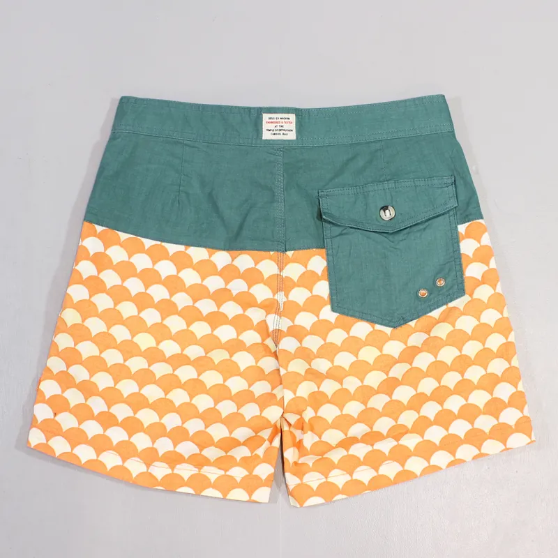 Deus Ex Machina Tugu Scales Board Shorts Orange-2