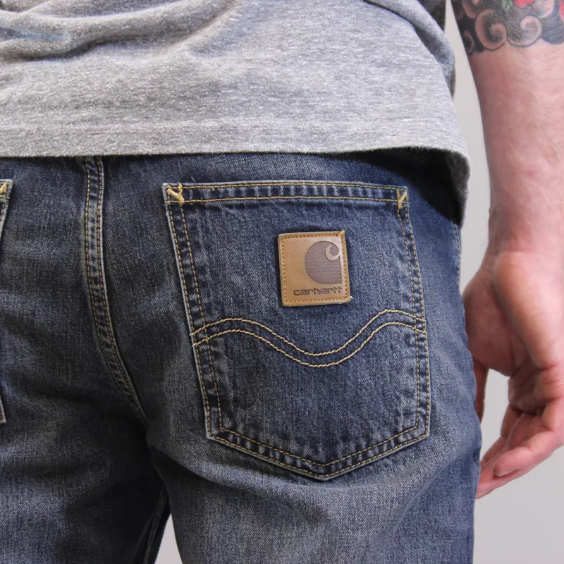 Carhartt Texas Pant II Blue Coast Wash-3