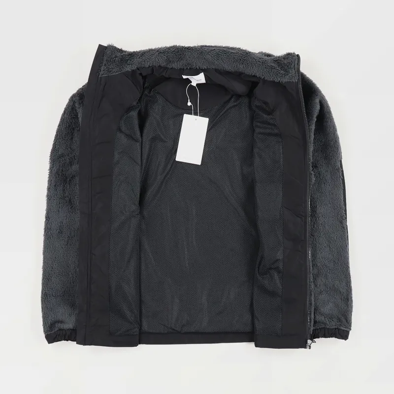 Norse Projects Mens Outdoor Tycho Zip Fleece Jacket Slate Grey