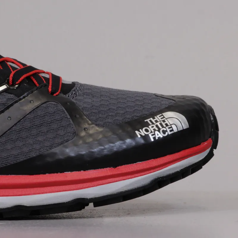 The North Face Mens Ultra Trail Shoe Dark Shadow Grey TNF Red-3