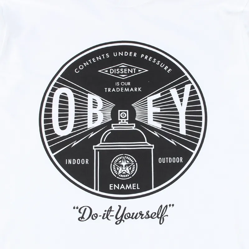 Obey Under Pressure T-Shirt White-1