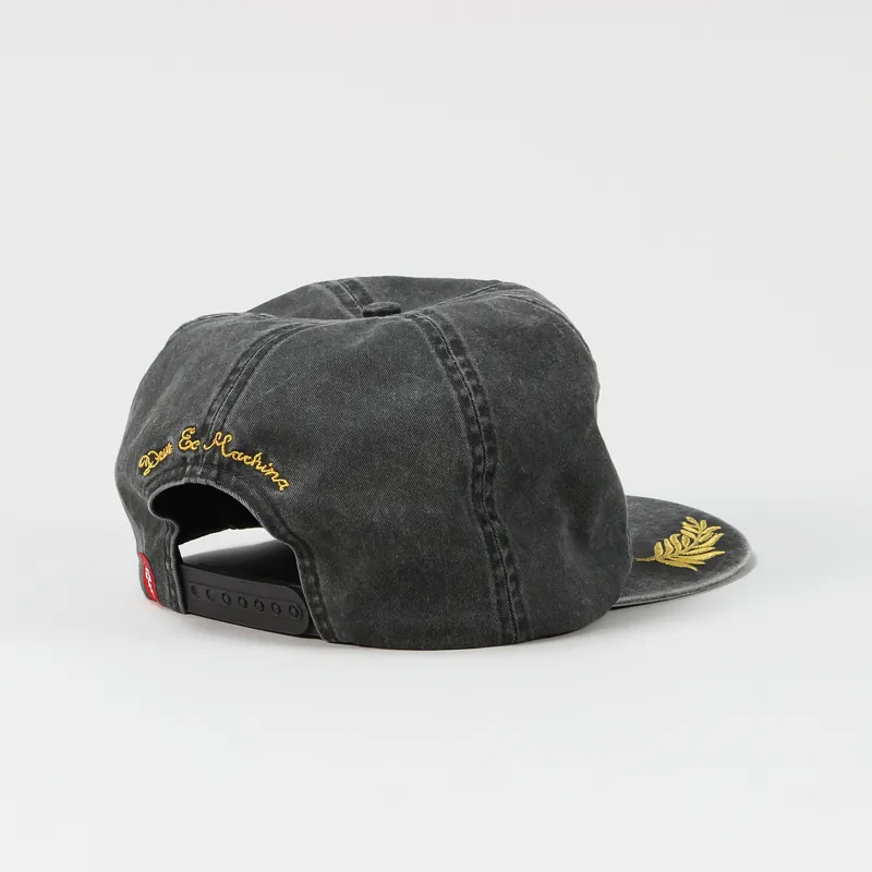 Deus Ex Machina Uniform Trucker Snapback Washed Black-2