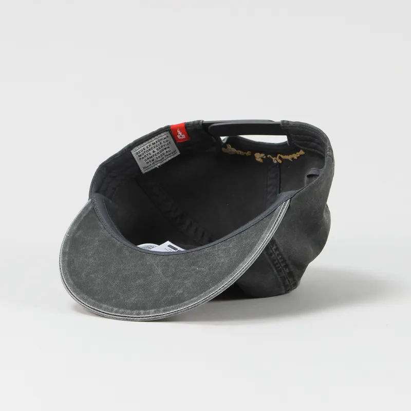 Deus Ex Machina Uniform Trucker Snapback Washed Black-4