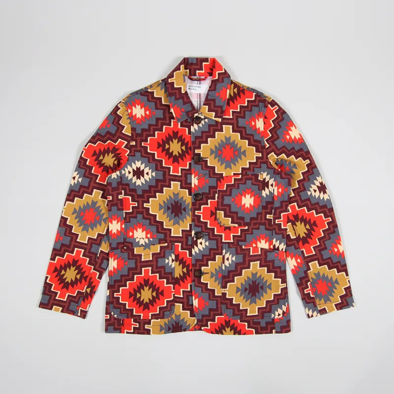 Universal Works Bakers Jacket Santa Fe Brown Canvas